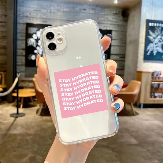 Stay Hydrated Clear Silicone Case