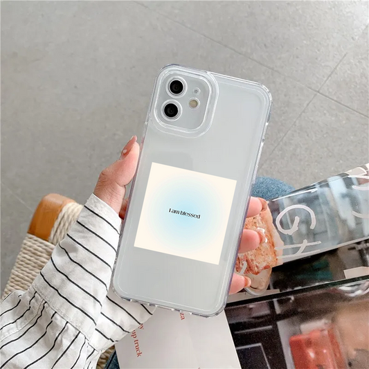 I Am Blessed Clear Silicone Case