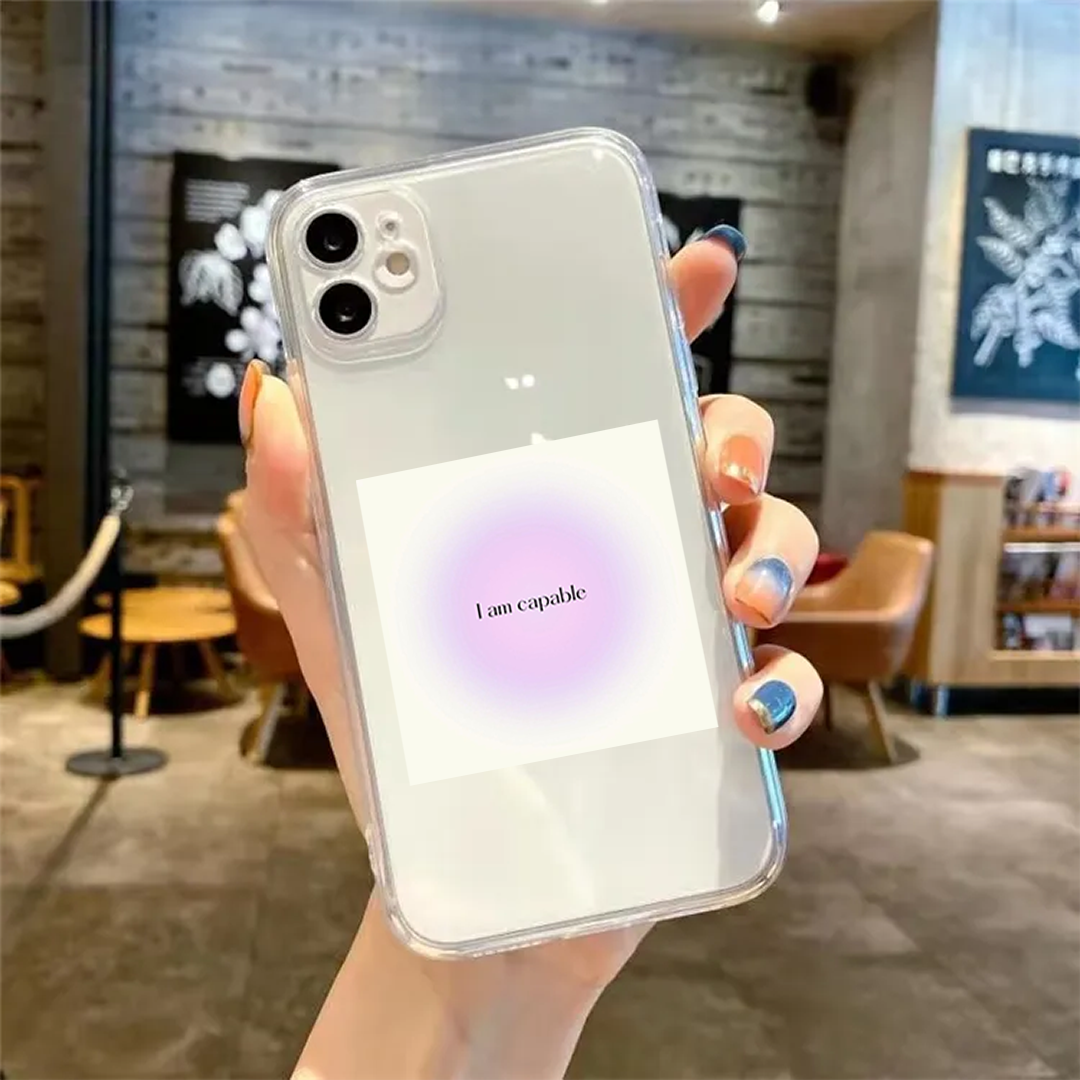 I Am Capable Clear Silicone Case