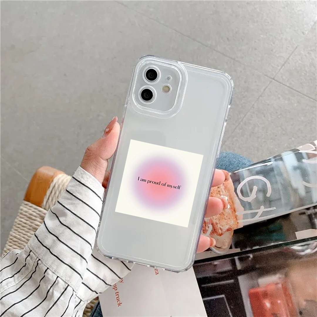 I Am Proud of My Self Clear Silicone Case