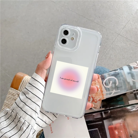 I Am Proud of My Self Clear Silicone Case