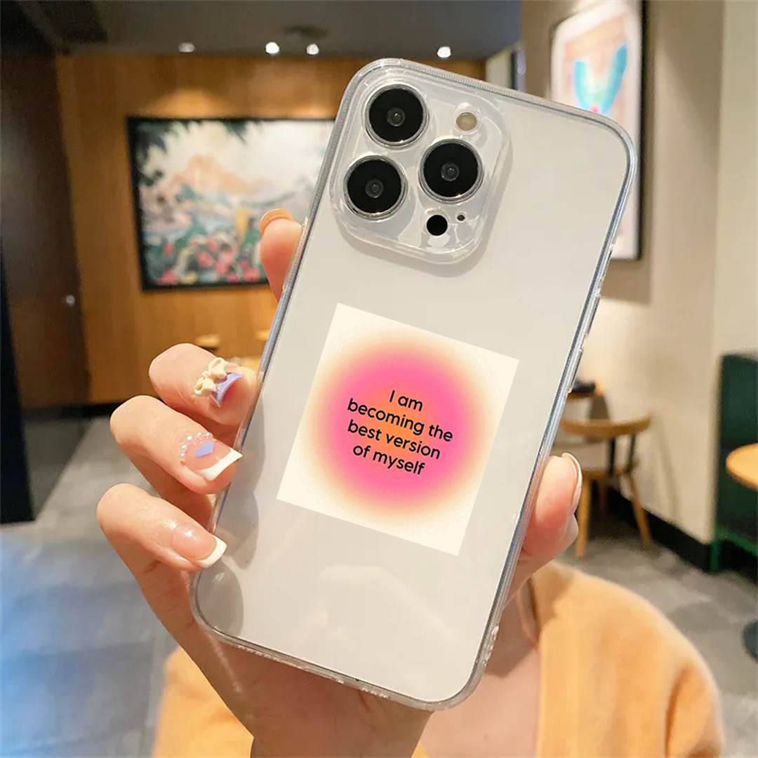 My Best Version Clear Silicone Case