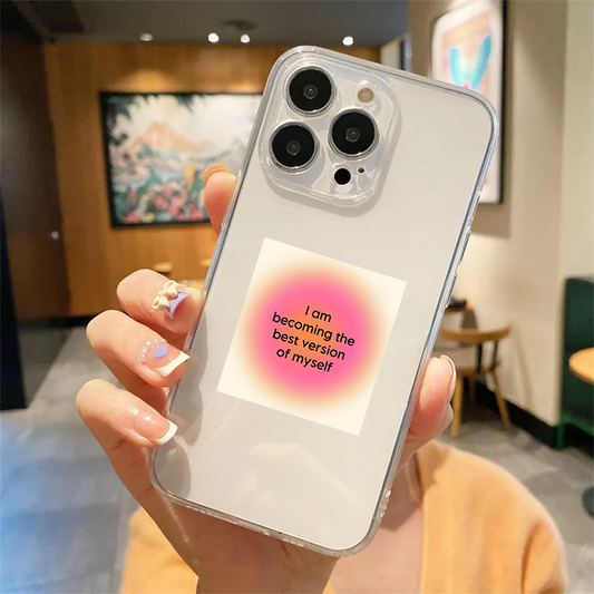 My Best Version Clear Silicone Case