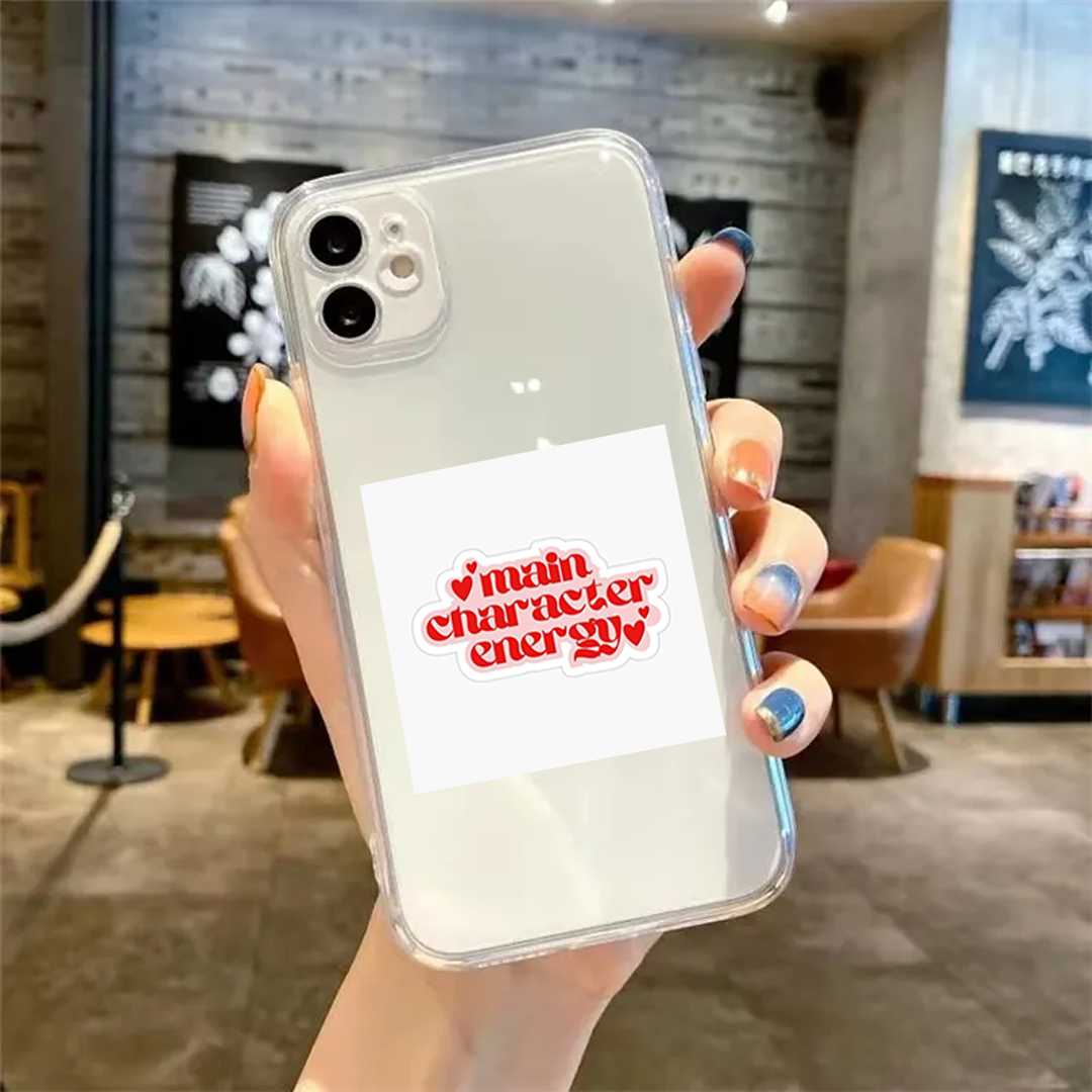 Main Character Energy Clear Silicone Case