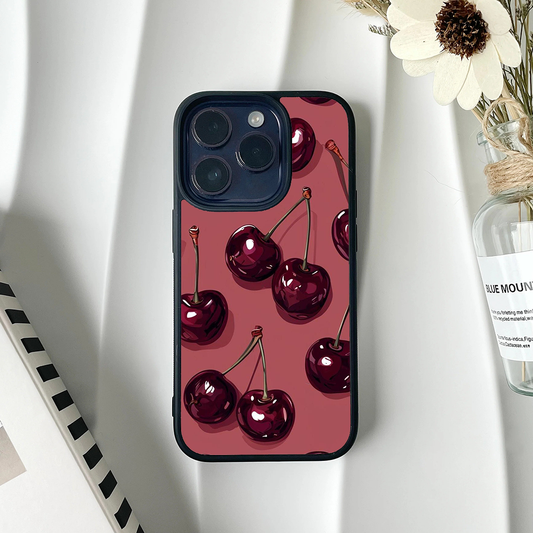 Moonlite Berry Blush Burgundy Printed Protective Case