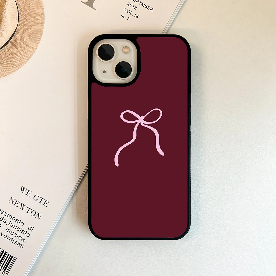 Crimson Knot Blush Burgundy Printed Protective Case
