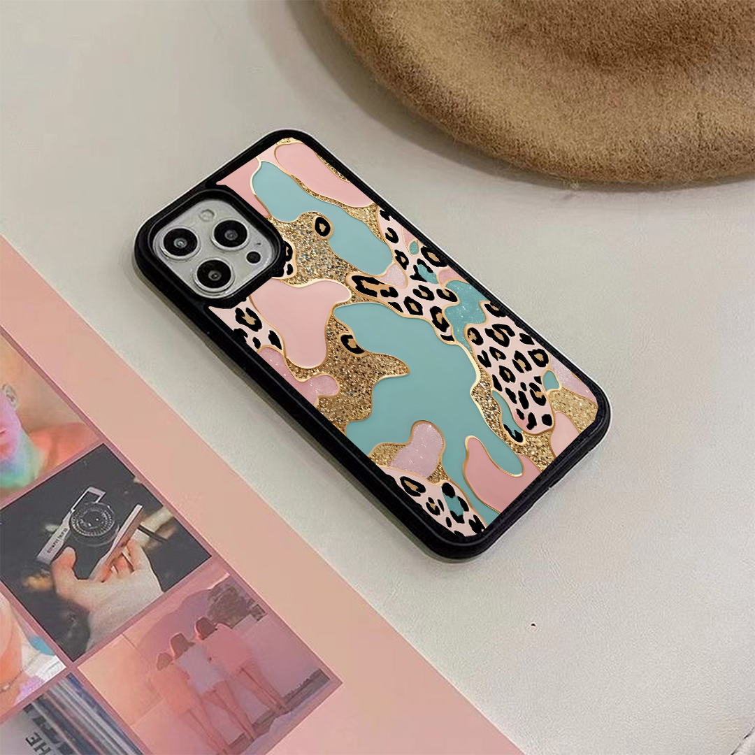 Leopard Gold Marble Printed Protective case