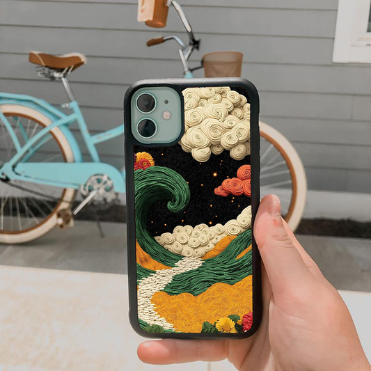 Colorful Waves Theme Printed Phone case