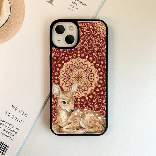Vintage Deer Pattern Printed Phone case