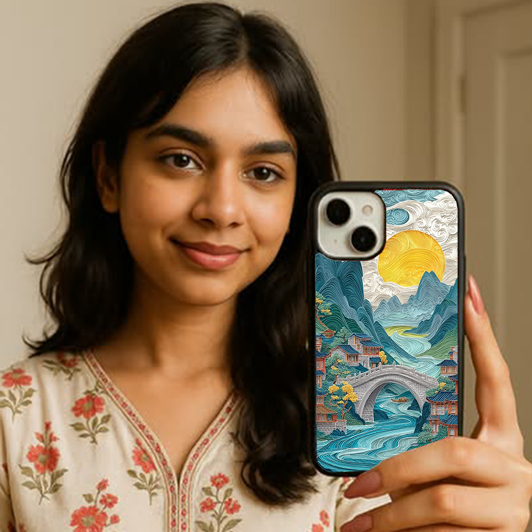Water Moon View Printed Protective Phone case