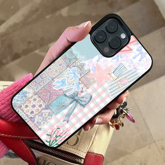 Bow Star Pastel Printed Protective Case