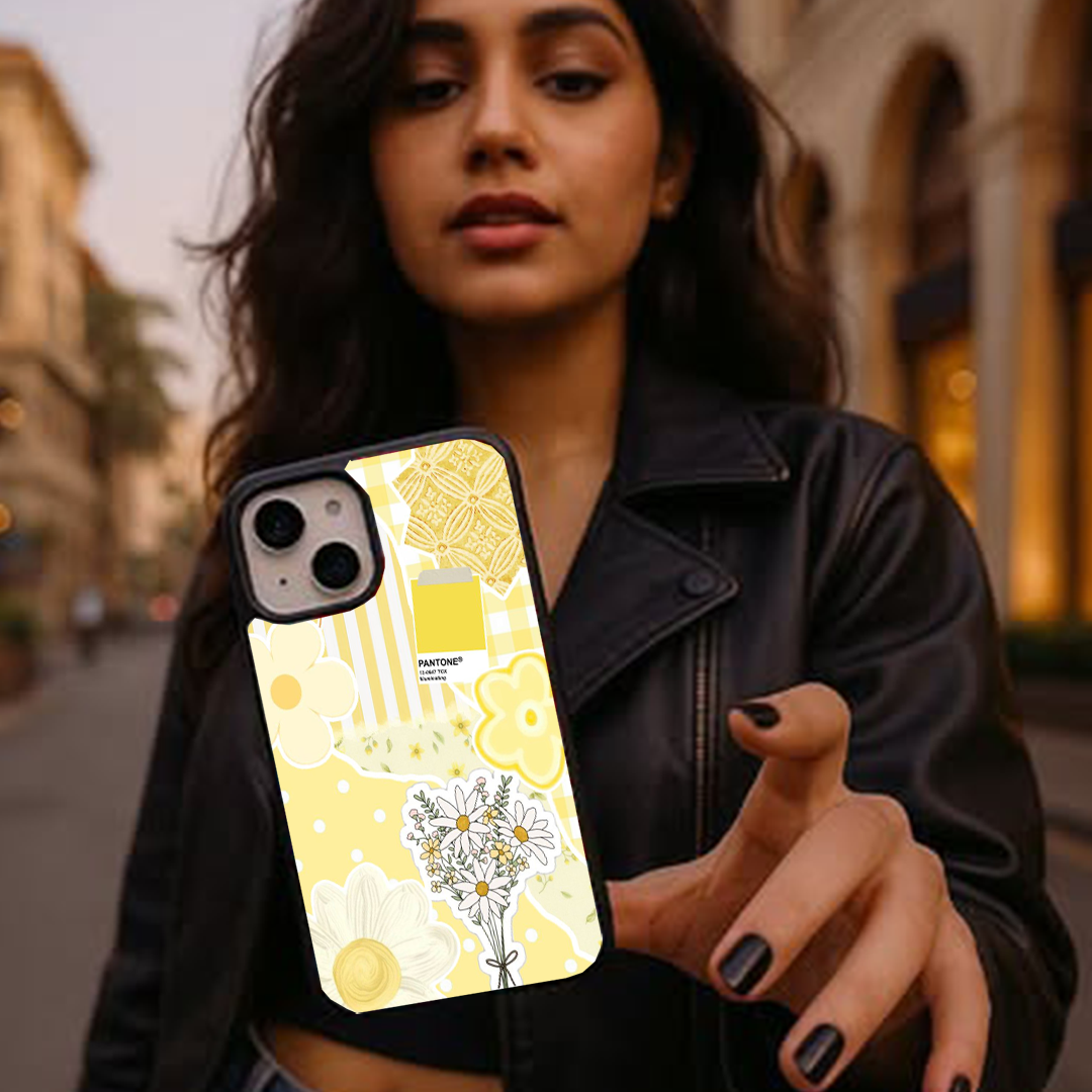 Yello Floral Pastel Printed Protective Case