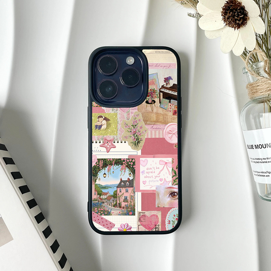 Don't Be Afraid Peach Pastel Printed Protective Case