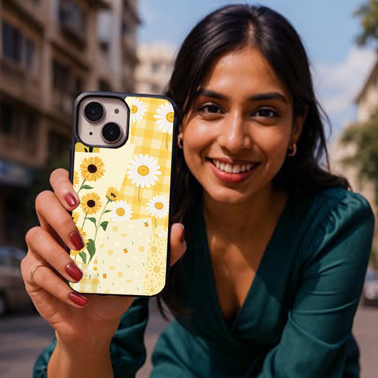 Sunflower Yellow Pastel Printed Protective Case