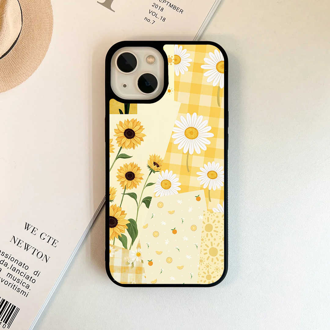 Sunflower Yellow Pastel Printed Protective Case