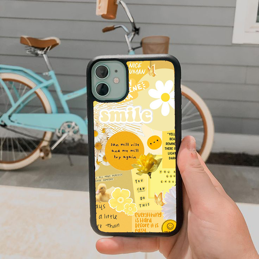 Smile Collage Pastel Printed Protective Case