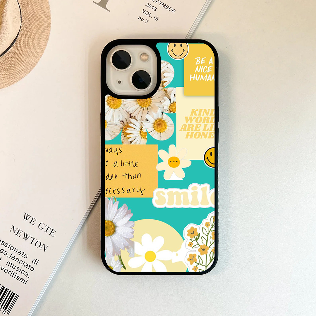 Smile Cool Collage Pastel Printed Protective Case