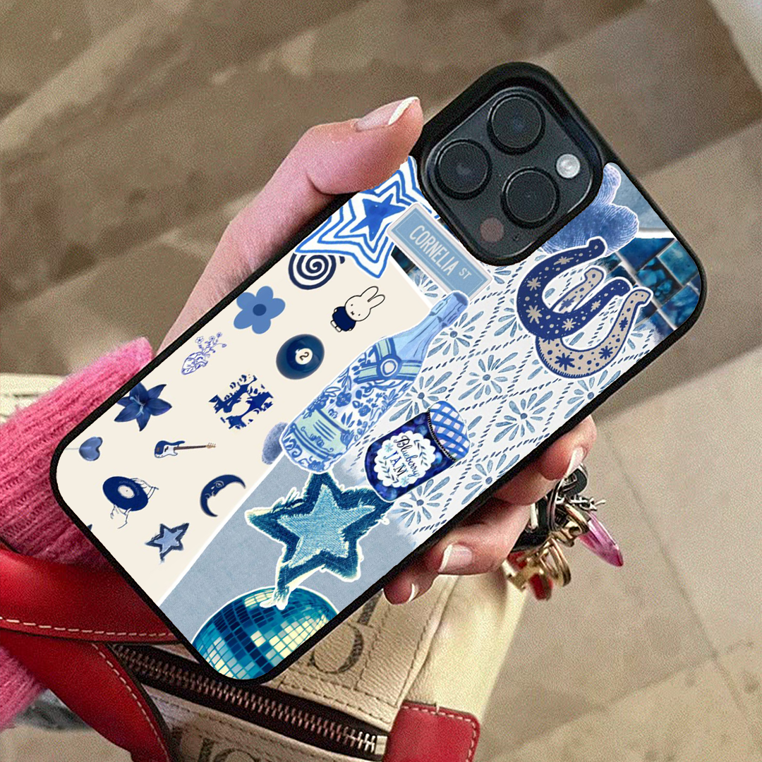 Blueberry Pastel Printed Protective Case