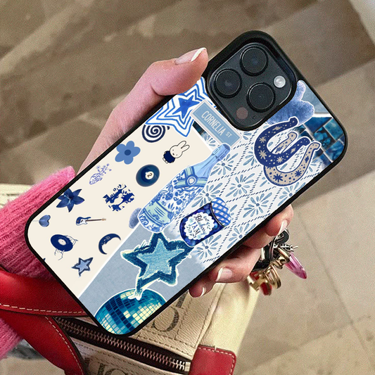 Blueberry Pastel Printed Protective Case