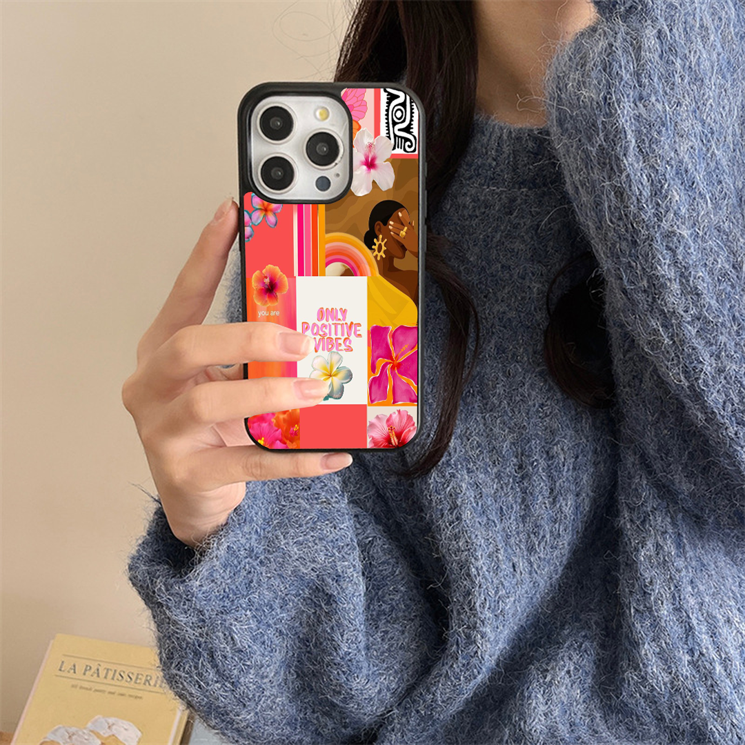 Vibes Collage Pastel Printed Protective Case
