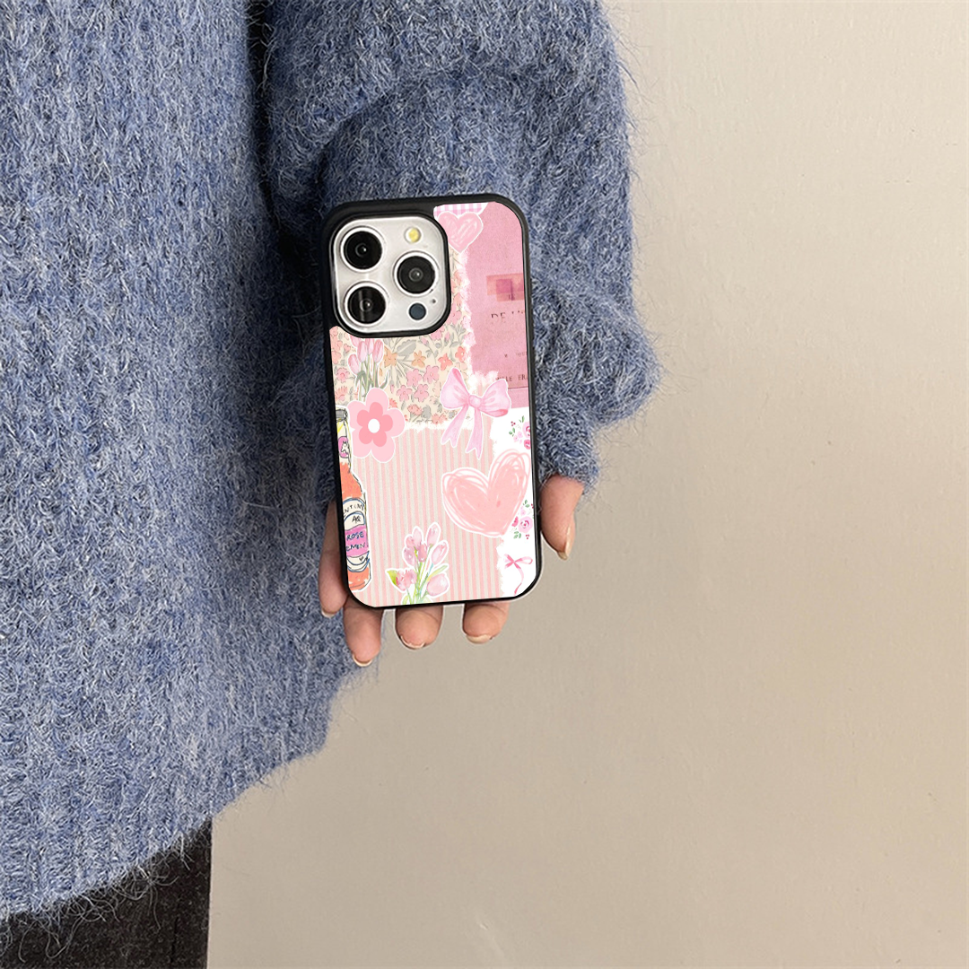 Peach Stripe Pastel Printed Protective Case