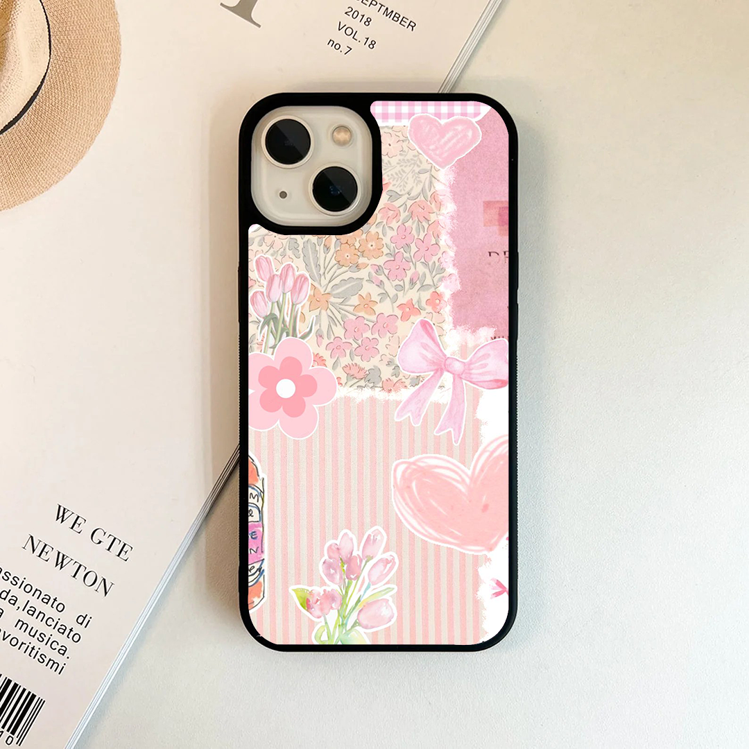 Peach Stripe Pastel Printed Protective Case