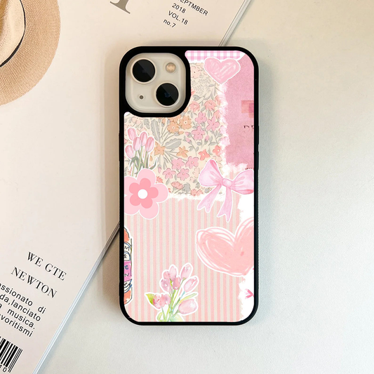 Peach Stripe Pastel Printed Protective Case