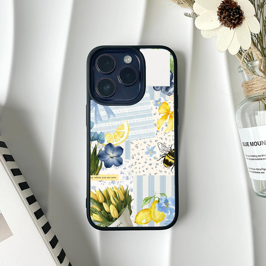 Bee Bow Pastel Printed Protective Case