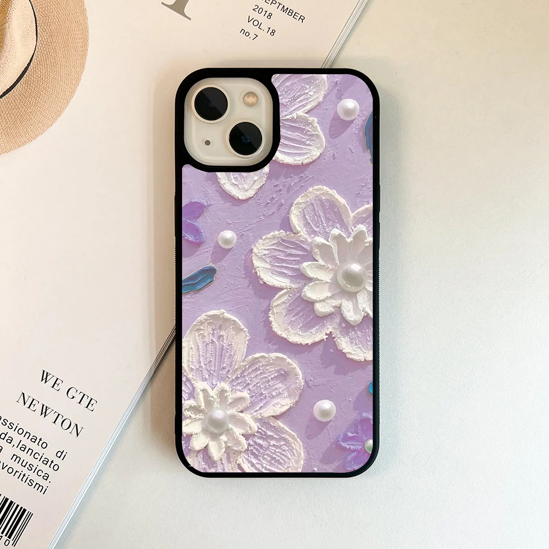 Dreamy Lavender Floral Acrylic Printed Protective Case