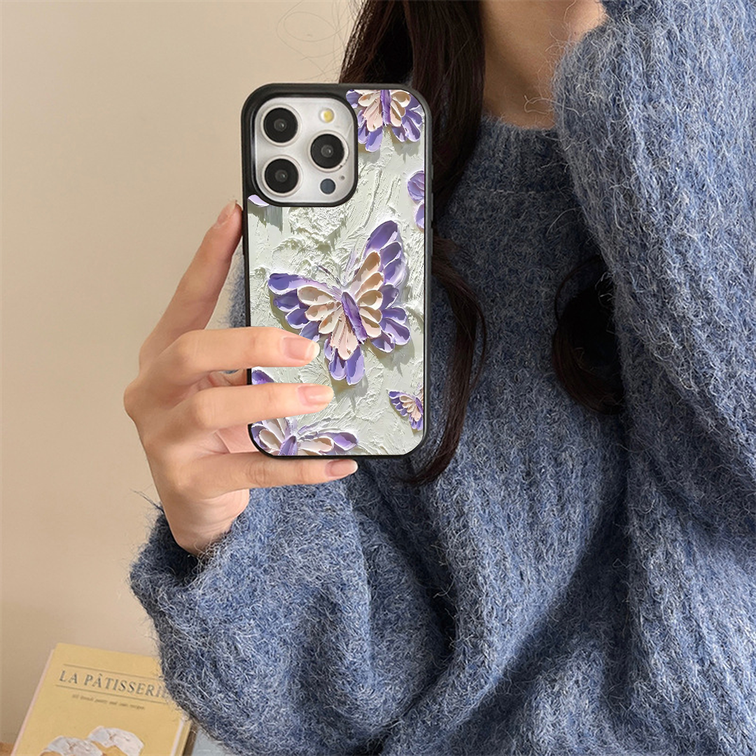 Lilac Meadow Floral Acrylic Printed Protective Case
