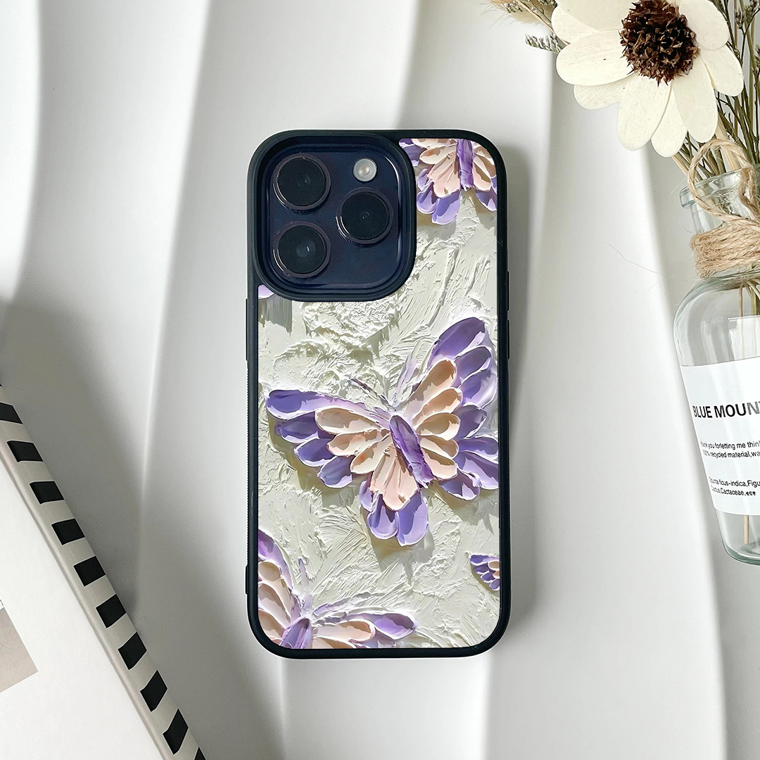 Lilac Meadow Floral Acrylic Printed Protective Case