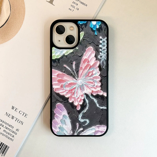 Butterly Meadow Floral Acrylic Printed Protective Case