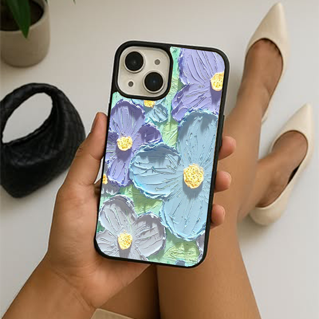 Serenity Bloom Floral Acrylic Printed Protective Case