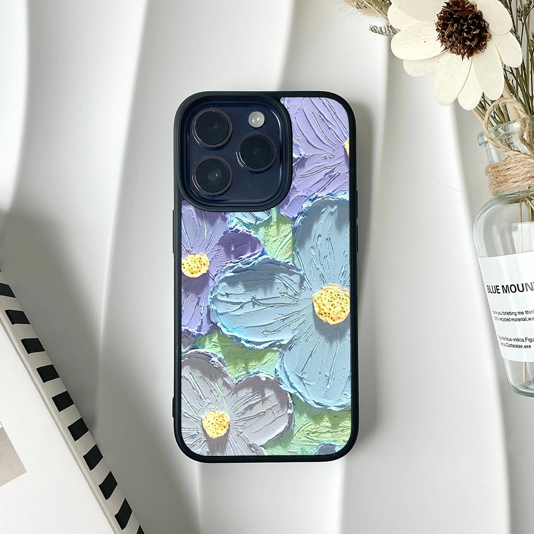 Serenity Bloom Floral Acrylic Printed Protective Case