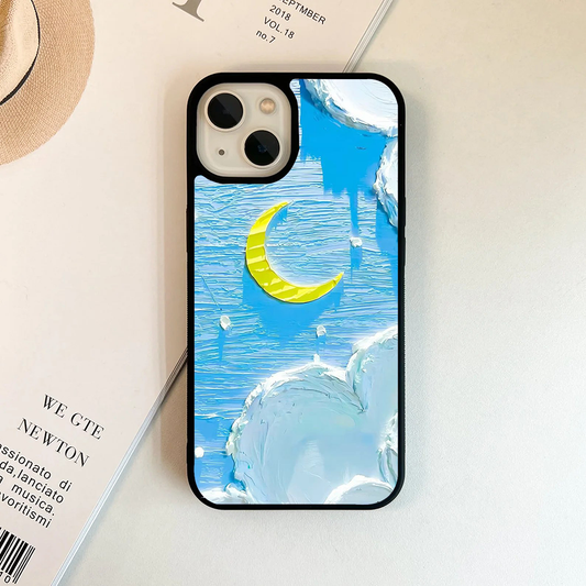 Sweet Blue Blush Floral Acrylic Printed Protective Case