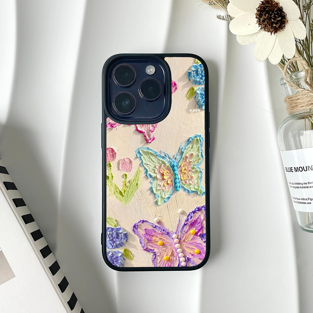 Dream Rainbow Floral Acrylic Printed Protective Case