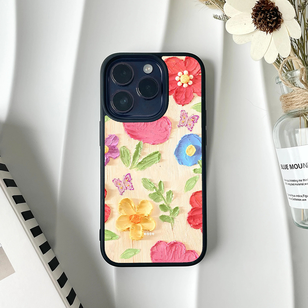 Blush Bloom Floral Acrylic Printed Protective Case