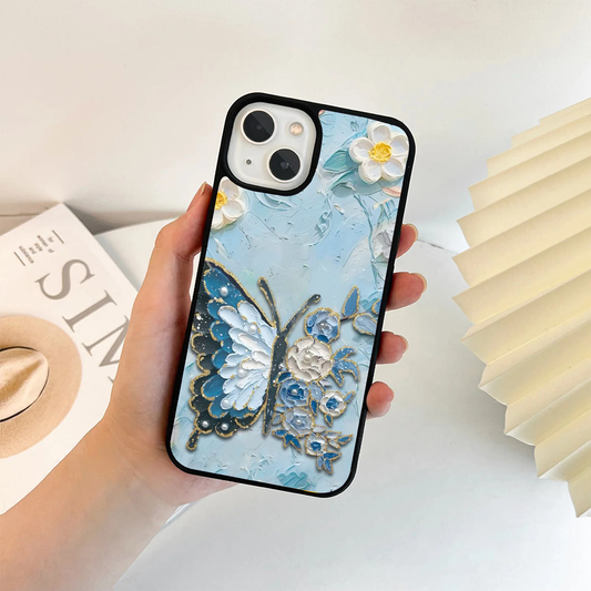 Butterfly Floral Acrylic Printed Protective Case