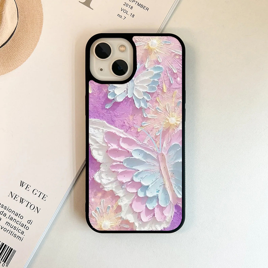 Mistybloom Butterfly Floral Acrylic Printed Protective Case