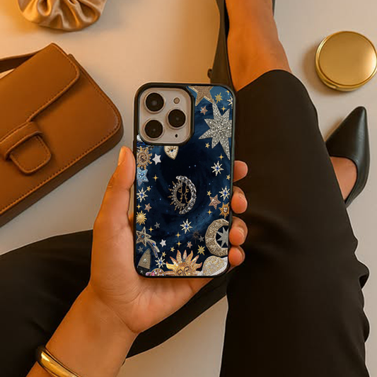 Evil Eye Shining Galactic Charm Printed Protective Case