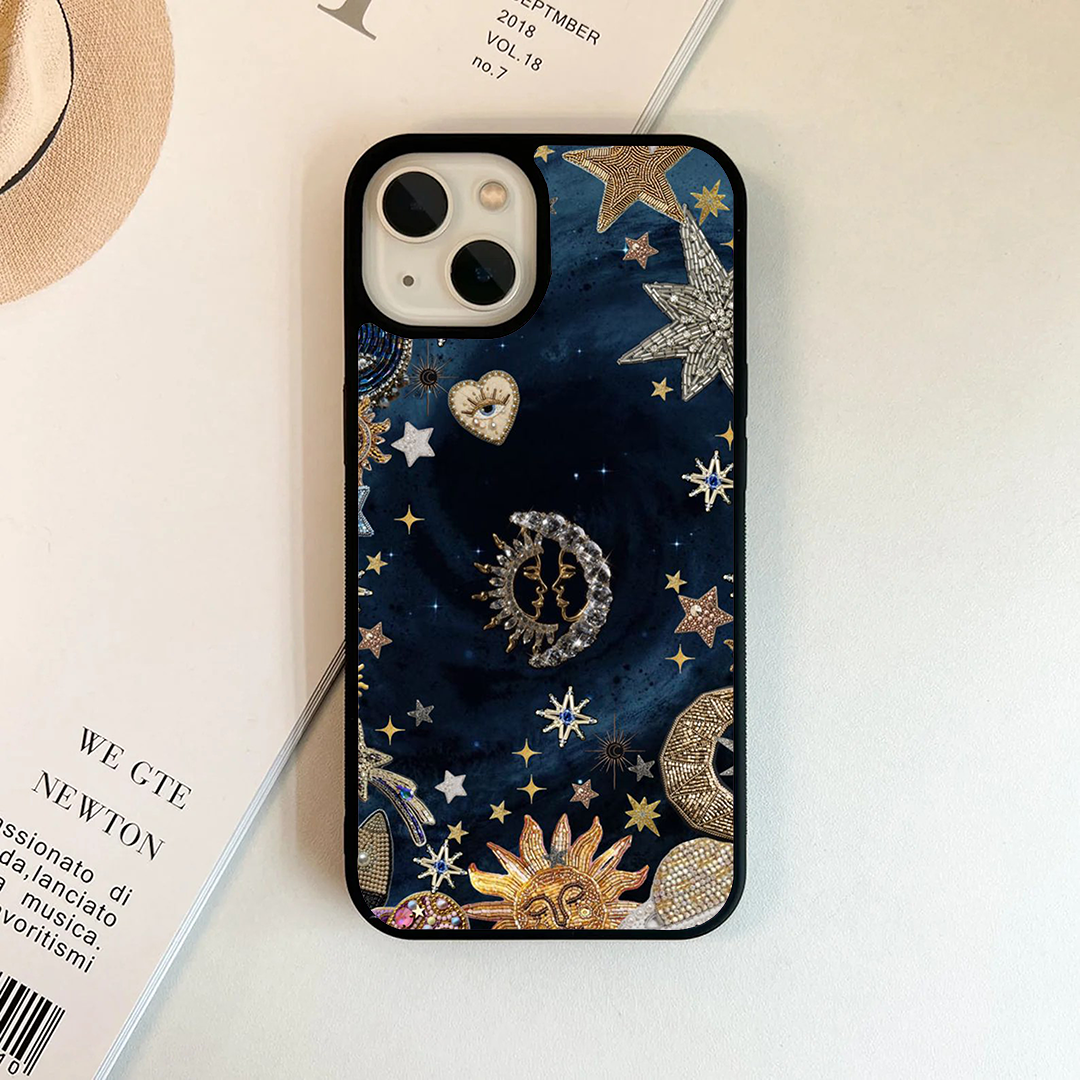 Evil Eye Shining Galactic Charm Printed Protective Case