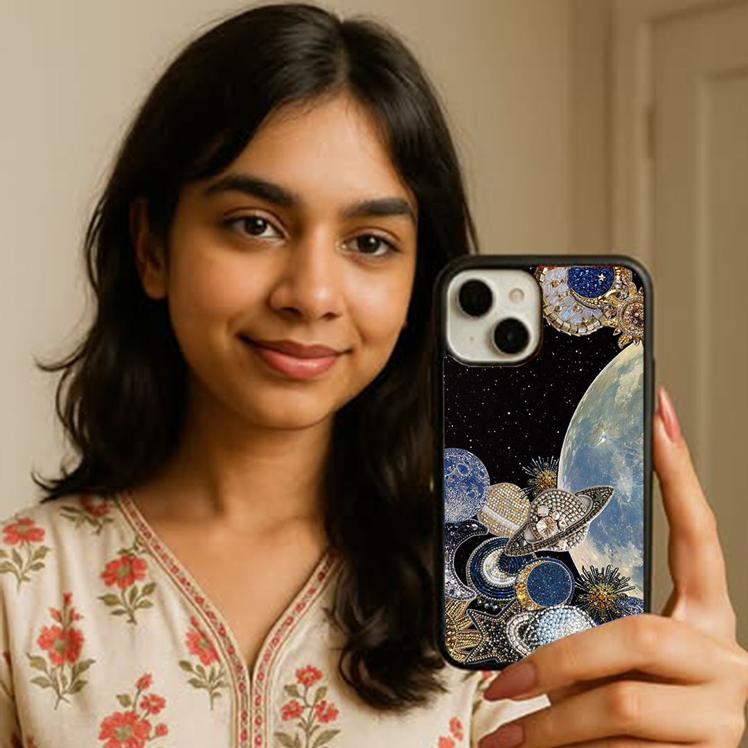 Moon Light Galactic Charm Printed Protective Case