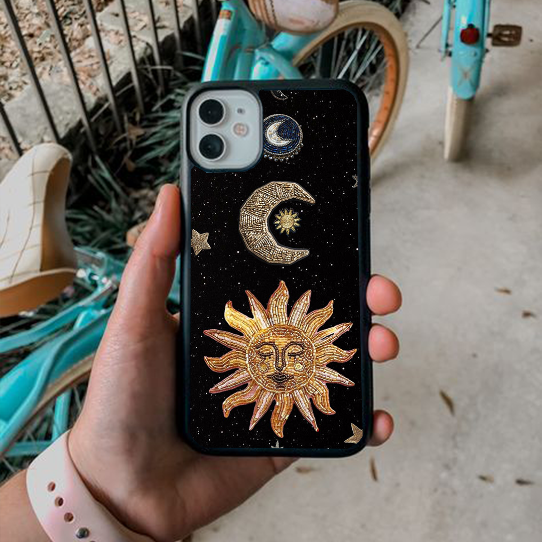 Light Shining Moon Galactic Charm Printed Protective Case