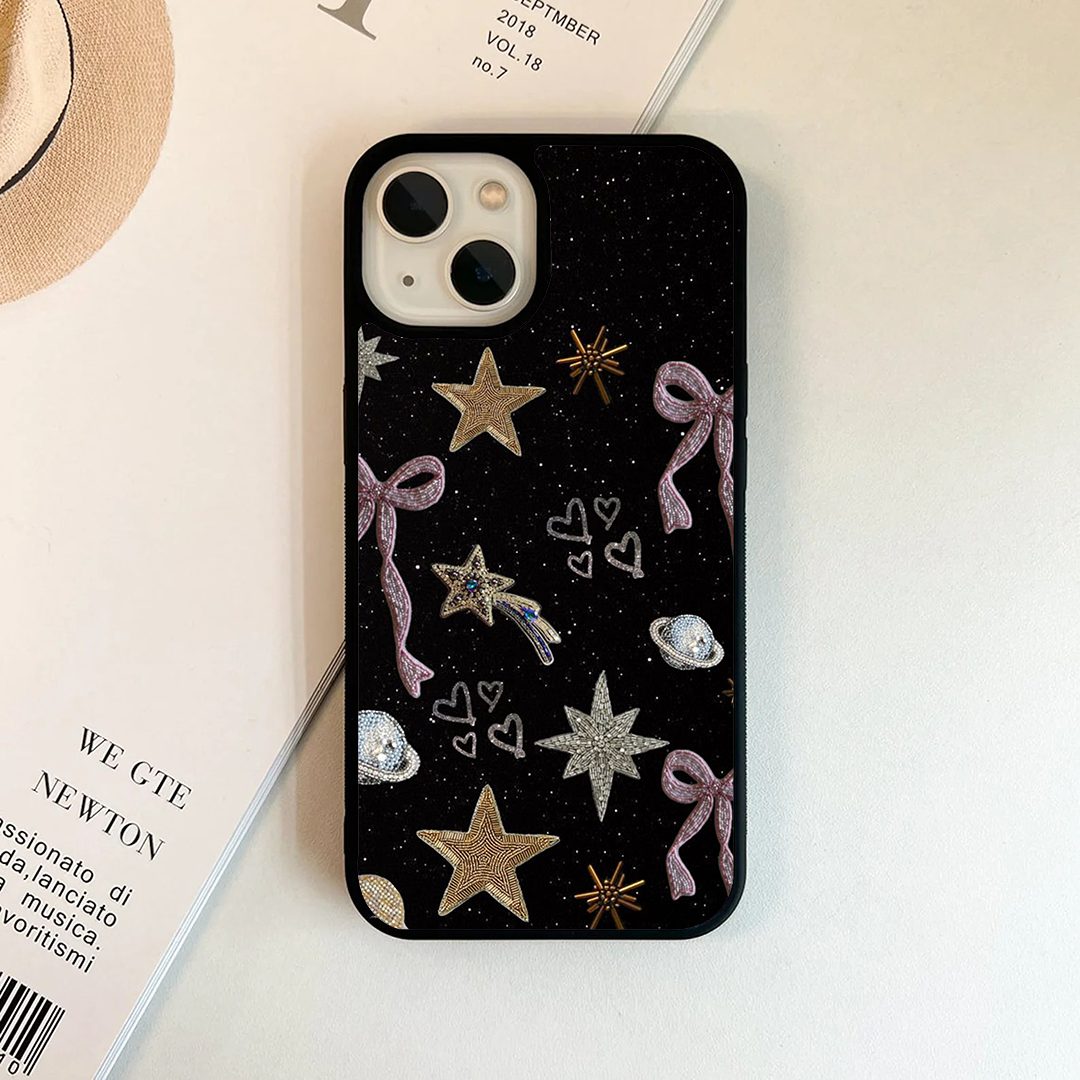 Bow Stars Galactic Charm Printed Protective Case