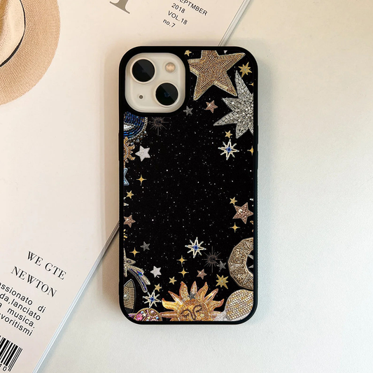 Moon Light Starts Galactic Charm Printed Protective Case