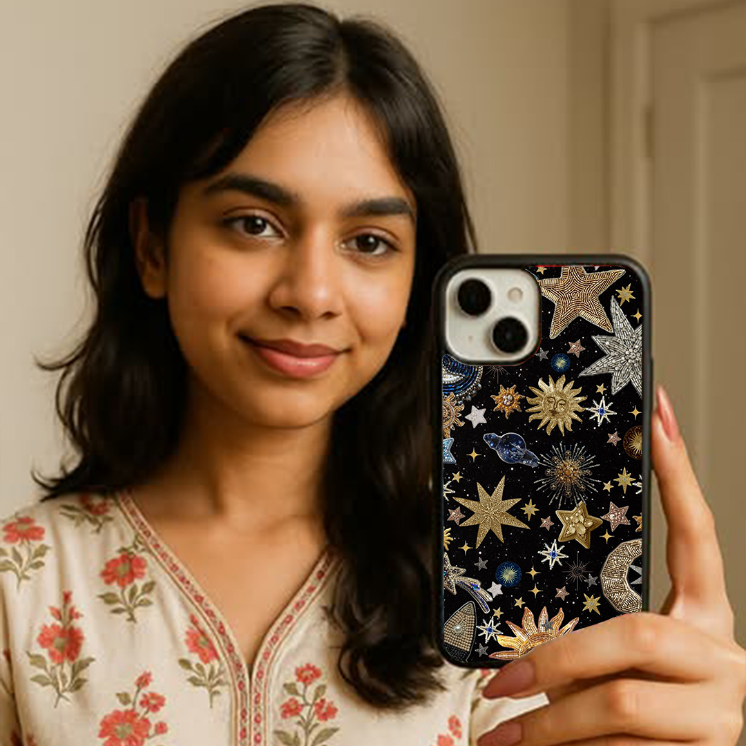 Moon Land Galactic Charm Printed Protective Case