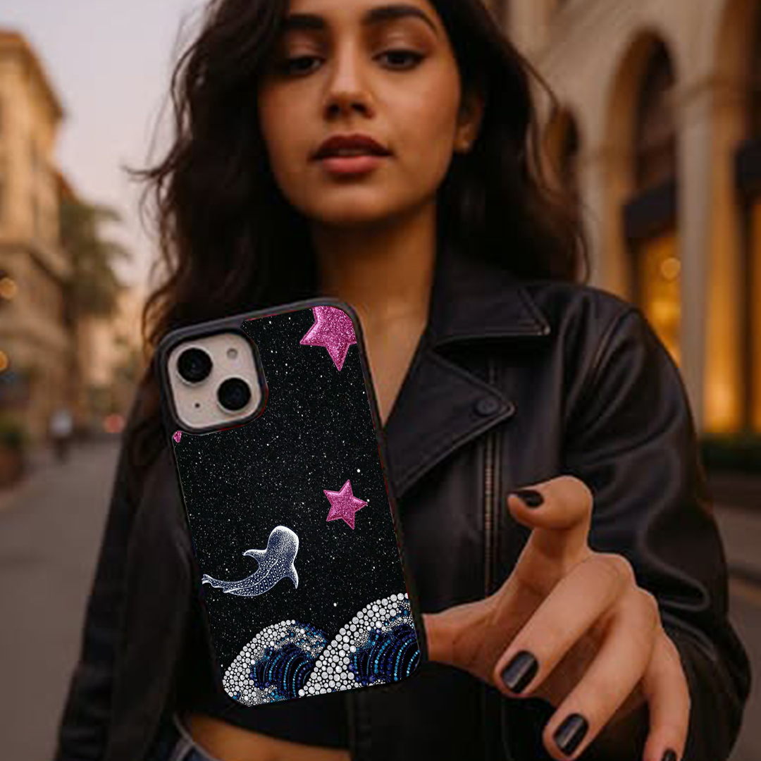 Aqua Stars Galactic Charm Printed Protective Case