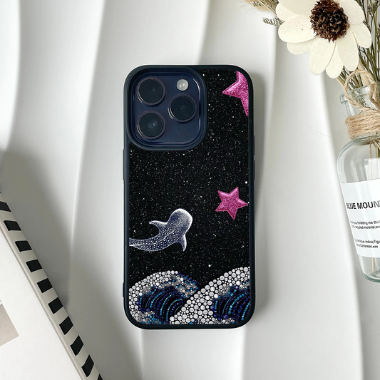 Aqua Stars Galactic Charm Printed Protective Case
