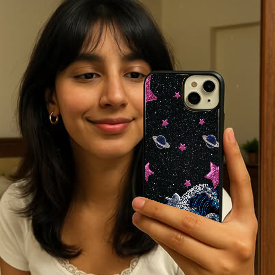 Vibe Wave Stars Galactic Charm Printed Protective Case