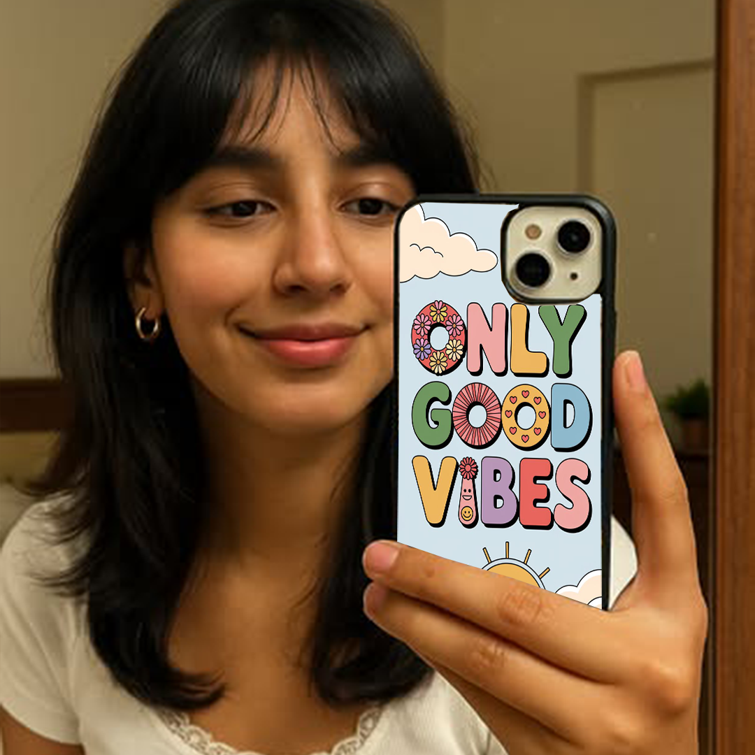 Only Good Vibes Printed Protective Case